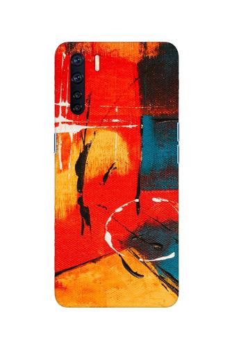 Modern Art Mobile Back Case for Oppo F15 (Design - 239) Modern Art Case for Oppo F15 (Design No. 239)