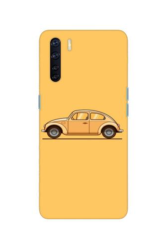 Vintage Car Mobile Back Case for Oppo F15 (Design - 262) Vintage Car Case for Oppo F15 (Design No. 262)