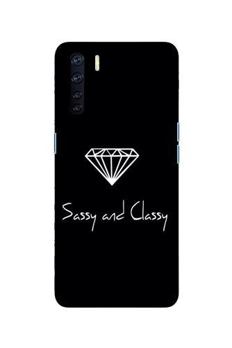 Sassy and Classy Mobile Back Case for Oppo F15 (Design - 264) Sassy and Classy Case for Oppo F15 (Design No. 264)