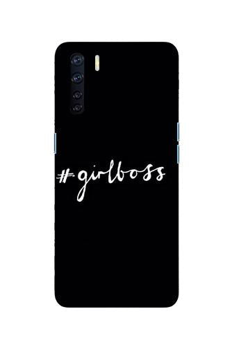 #GirlBoss Mobile Back Case for Oppo F15 (Design - 266) #GirlBoss Case for Oppo F15 (Design No. 266)