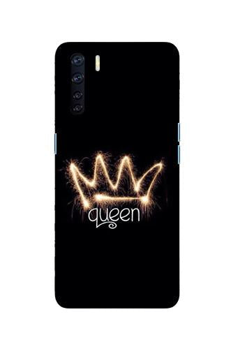 Queen Mobile Back Case for Oppo F15 (Design - 270) Queen Case for Oppo F15 (Design No. 270)
