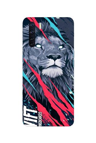 Lion Mobile Back Case for Oppo F15 (Design - 278) Lion Case for Oppo F15 (Design No. 278)