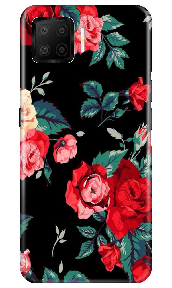Red Rose2 Mobile Back Case for Oppo F17 (Design - 81) Red Rose2 Case for Oppo F17