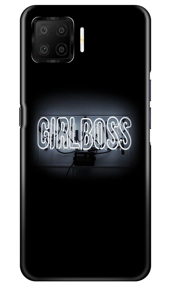 Girl Boss Black Mobile Back Case for Oppo F17 (Design - 268) Girl Boss Black Case for Oppo F17 (Design No. 268)