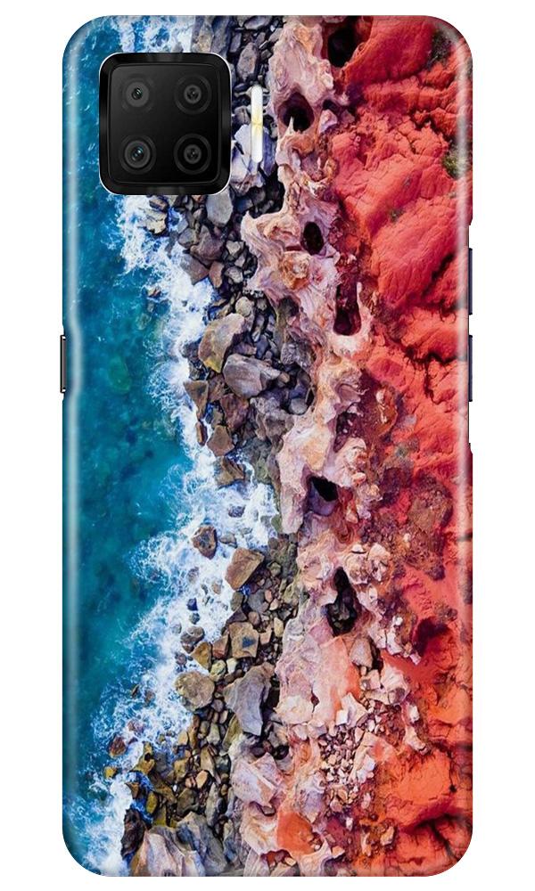 Sea Shore Mobile Back Case for Oppo F17 (Design - 273) Sea Shore Case for Oppo F17 (Design No. 273)