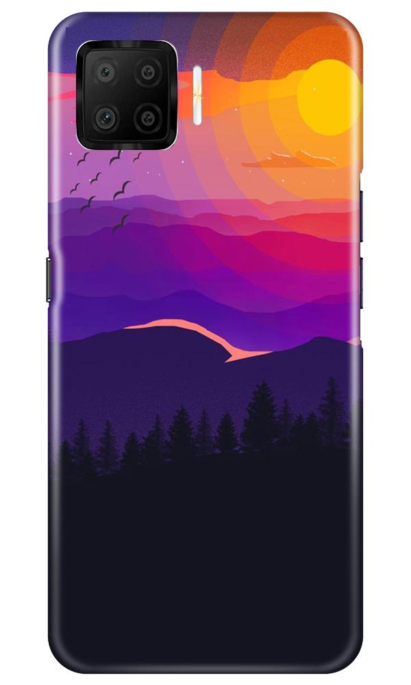 Sun Set Mobile Back Case for Oppo F17 (Design - 279) Sun Set Case for Oppo F17 (Design No. 279)