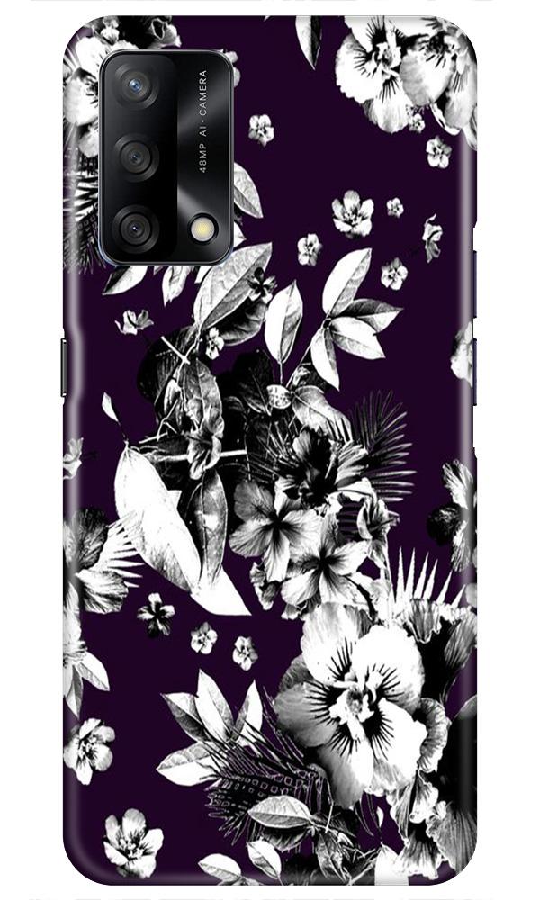 white flowers Mobile Back Case for Oppo F19 (Design - 7) white flowers Case for Oppo F19