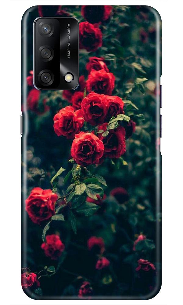 Red Rose Mobile Back Case for Oppo F19 (Design - 66) Red Rose Case for Oppo F19