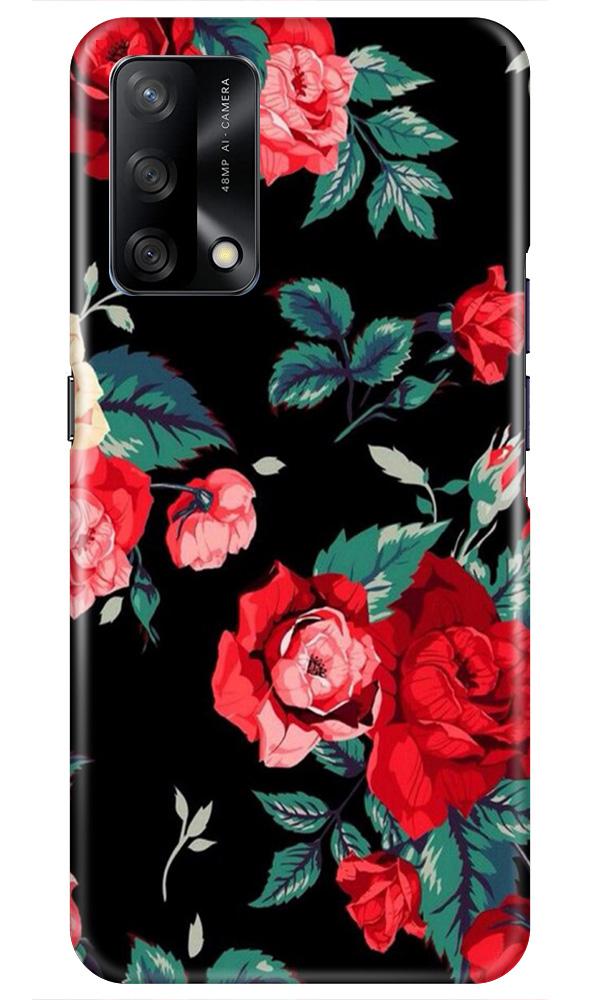 Red Rose2 Mobile Back Case for Oppo F19 (Design - 81) Red Rose2 Case for Oppo F19