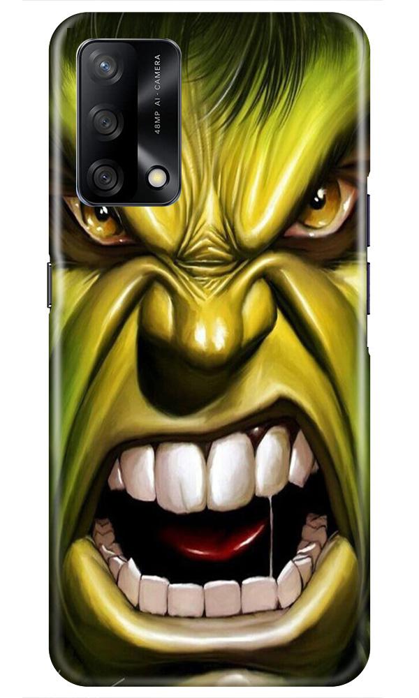 Hulk Superhero Mobile Back Case for Oppo F19 (Design - 121) Hulk Superhero Case for Oppo F19 (Design - 121)