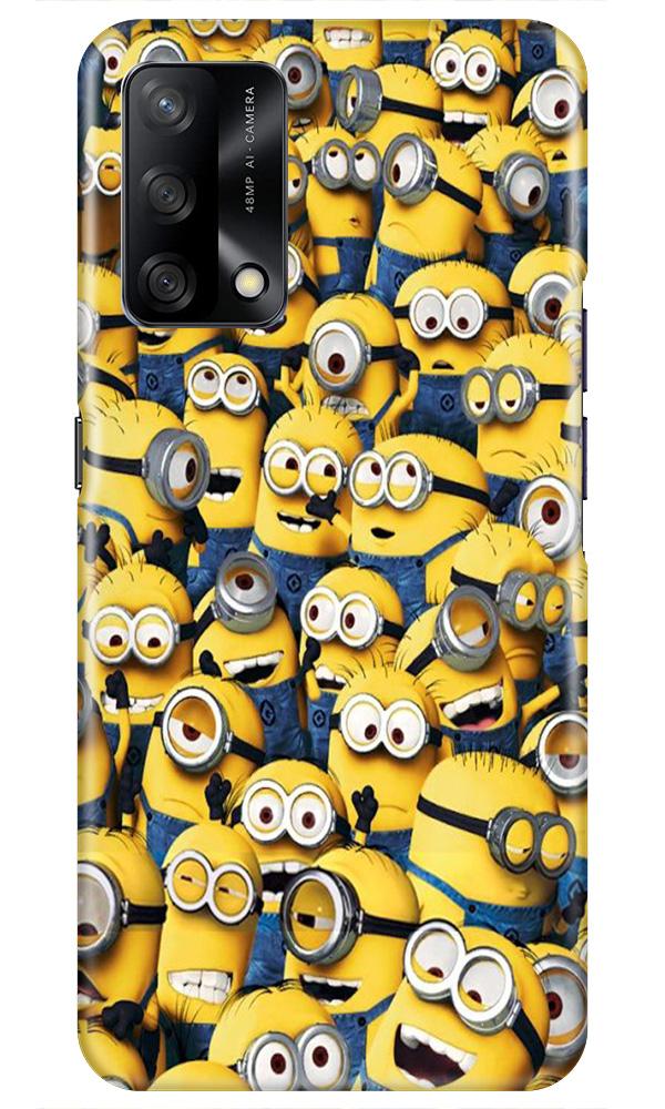 Minions Mobile Back Case for Oppo F19 (Design - 126) Minions Case for Oppo F19 (Design - 126)