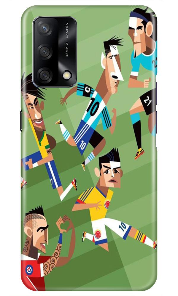 Football Mobile Back Case for Oppo F19 (Design - 166) Football Case for Oppo F19 (Design - 166)