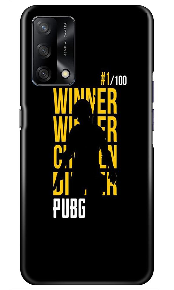 Pubg Winner Winner Mobile Back Case for Oppo F19 (Design - 177) Pubg Winner Winner Case for Oppo F19 (Design - 177)
