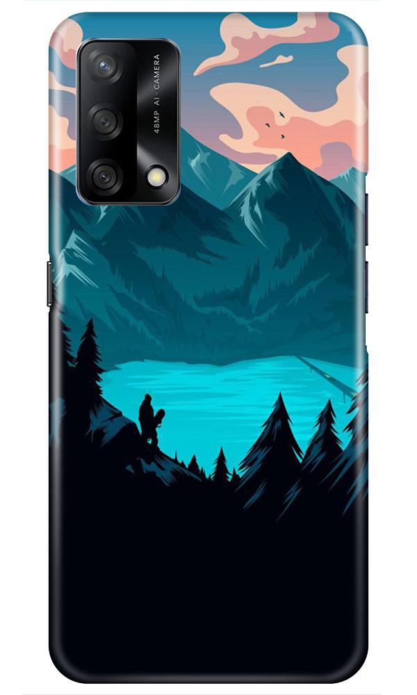 Mountains Mobile Back Case for Oppo F19 (Design - 186) Mountains Case for Oppo F19 (Design - 186)