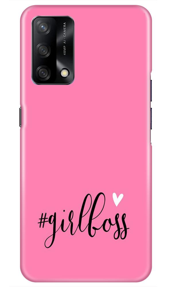 Girl Boss Pink Mobile Back Case for Oppo F19 (Design - 269) Girl Boss Pink Case for Oppo F19 (Design No. 269)