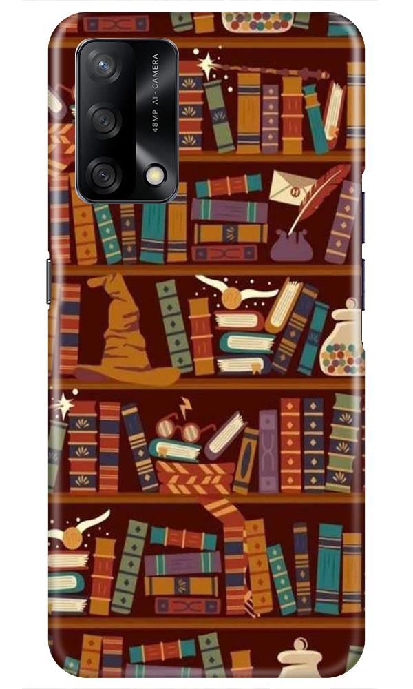 Book Shelf Mobile Back Case for Oppo F19 (Design - 390) Book Shelf Mobile Back Case for Oppo F19 (Design - 390)