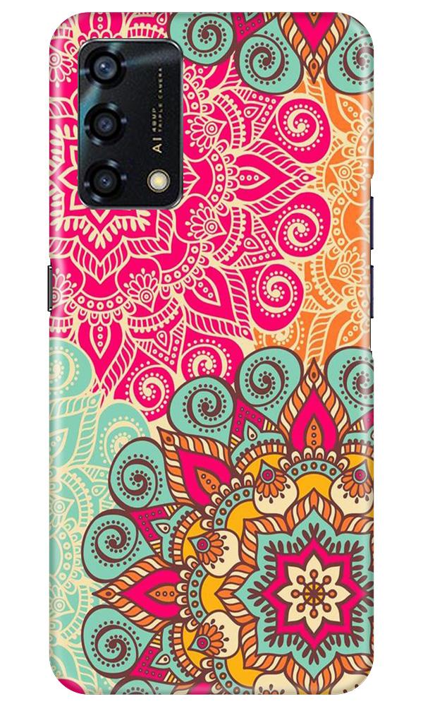 Rangoli art Mobile Back Case for Oppo F19s (Design - 6) Rangoli art Case for Oppo F19s