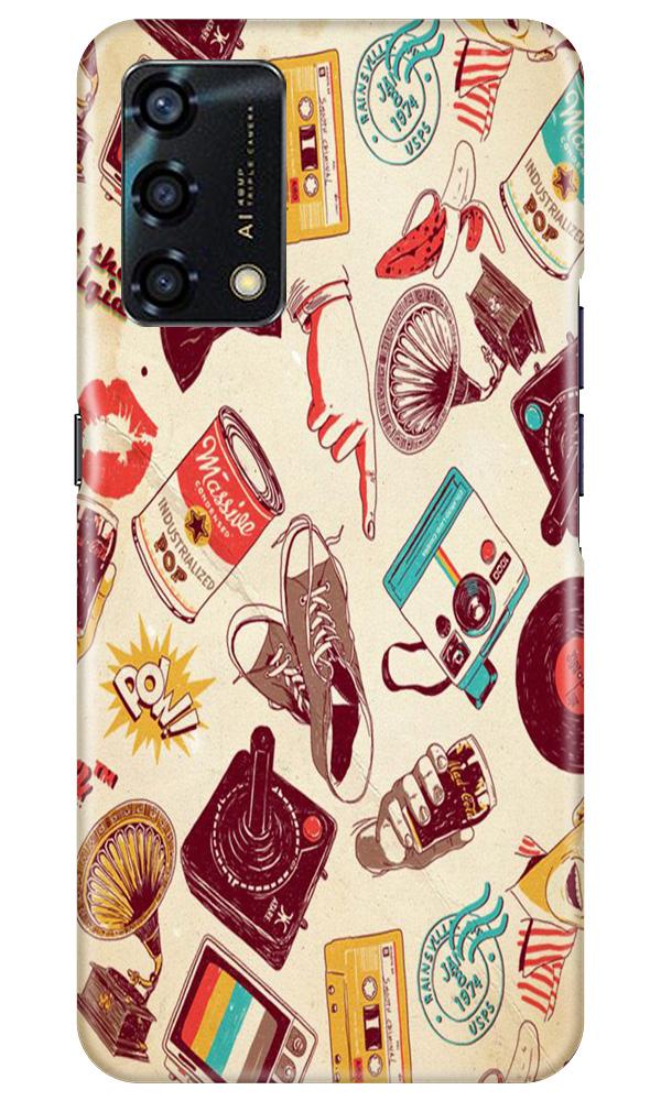 Vintage Mobile Back Case for Oppo F19s (Design - 35) Vintage Case for Oppo F19s