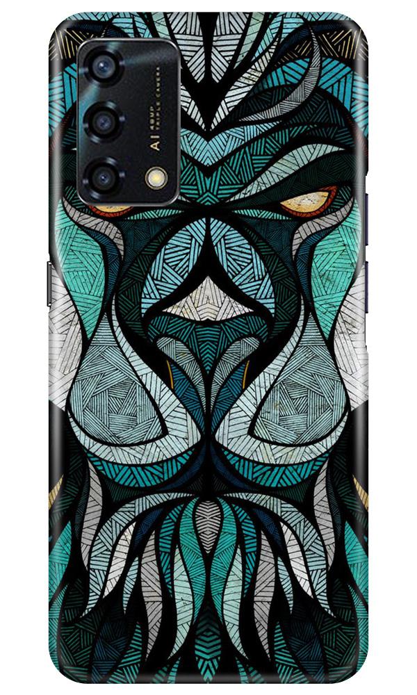 Lion Mobile Back Case for Oppo F19s (Design - 97) Lion Case for Oppo F19s