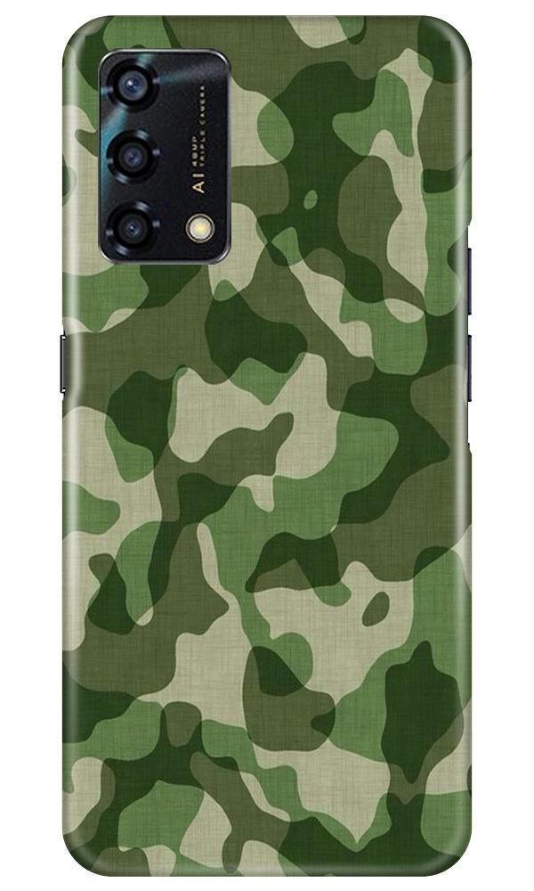 Army Camouflage Mobile Back Case for Oppo F19s (Design - 106) Army Camouflage Case for Oppo F19s (Design - 106)