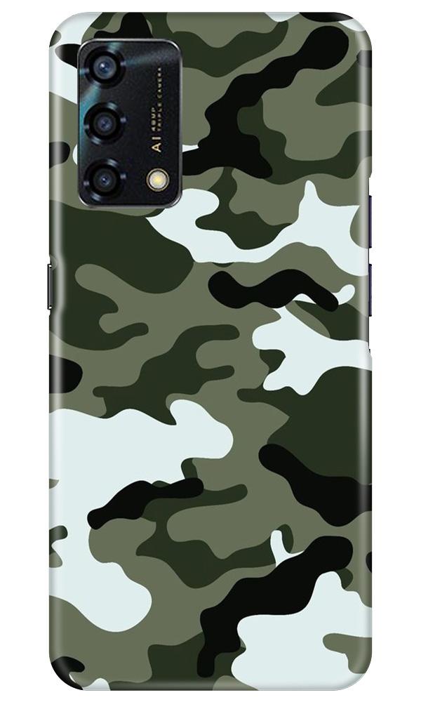 Army Camouflage Mobile Back Case for Oppo F19s (Design - 108) Army Camouflage Case for Oppo F19s (Design - 108)