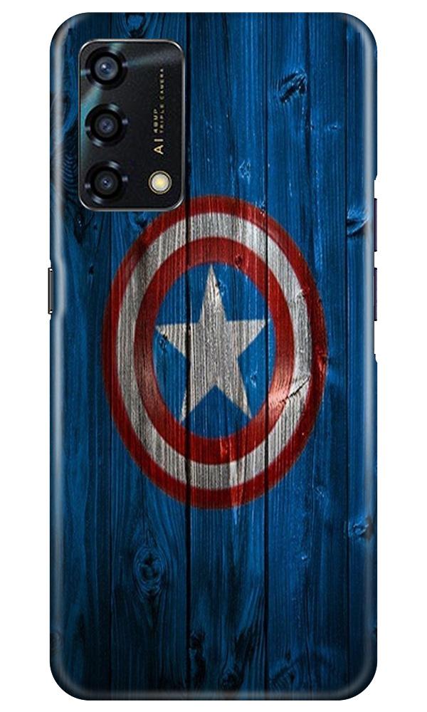 Captain America Superhero Mobile Back Case for Oppo F19s (Design - 118) Captain America Superhero Case for Oppo F19s (Design - 118)