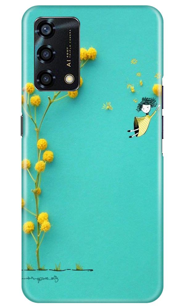 Flowers Girl Mobile Back Case for Oppo F19s (Design - 216) Flowers Girl Case for Oppo F19s (Design No. 216)