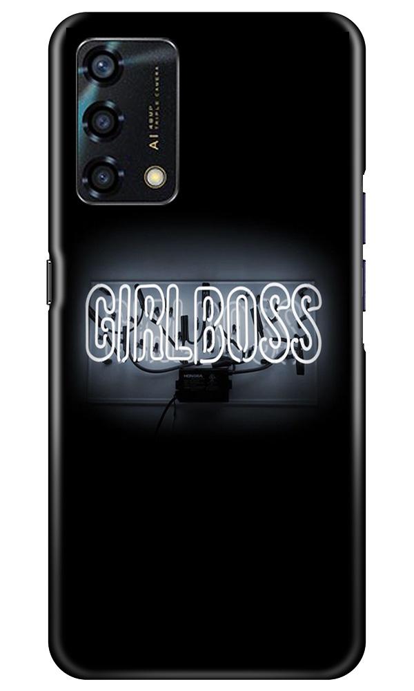 Girl Boss Black Mobile Back Case for Oppo F19s (Design - 268) Girl Boss Black Case for Oppo F19s (Design No. 268)