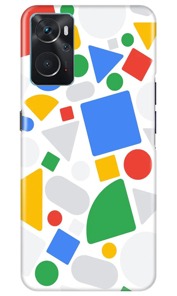 Circul Squar & Tringle Art Mobile Back Case for Oppo K10 (Design - 18) Circul Squar & Tringle Art Case for Oppo K10
