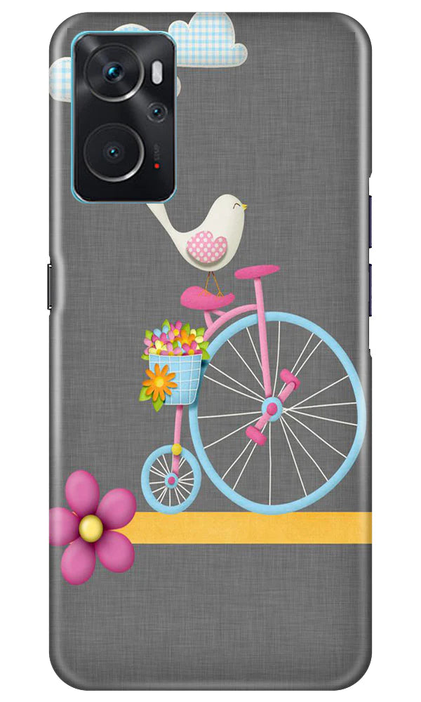 Sparron with cycle Mobile Back Case for Oppo K10 (Design - 34) Sparron with cycle Case for Oppo K10