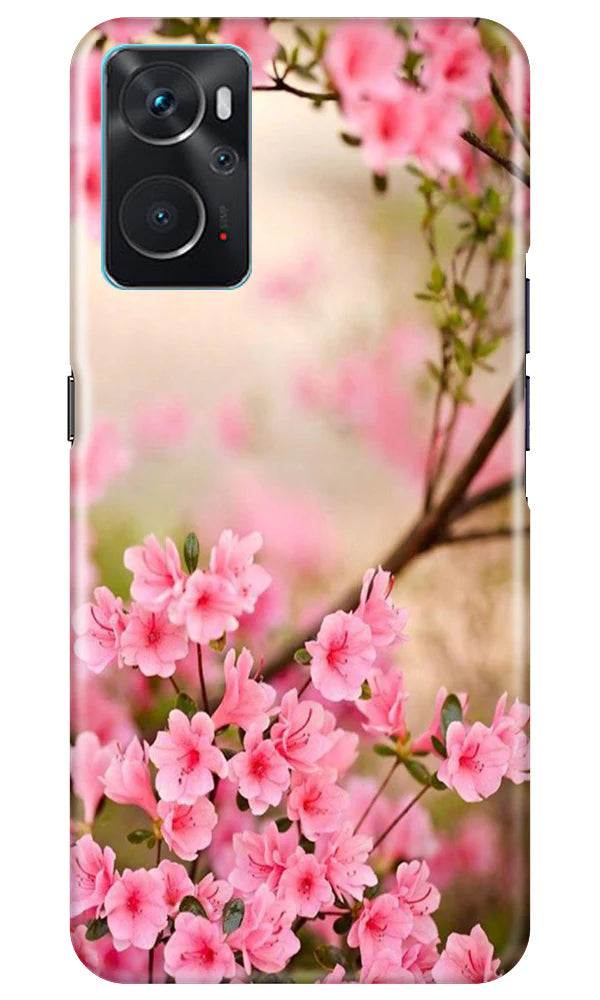 Pink flowers Mobile Back Case for Oppo K10 (Design - 69) Pink flowers Case for Oppo K10