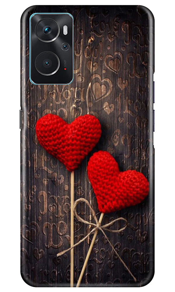 Red Hearts Mobile Back Case for Oppo K10 (Design - 80) Red Hearts Case for Oppo K10
