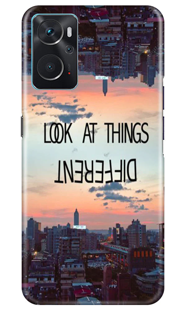 Look at things different Mobile Back Case for Oppo K10 (Design - 99) Look at things different Case for Oppo K10