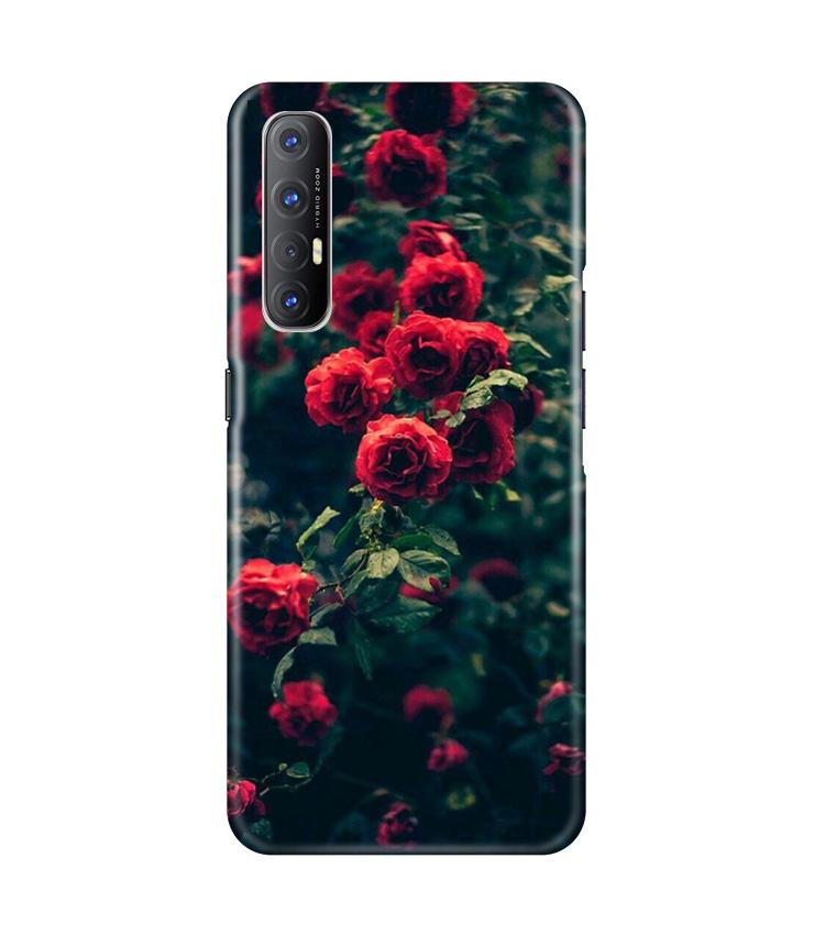 Red Rose Mobile Back Case for Oppo Reno3 Pro (Design - 66) Red Rose Case for Oppo Reno3 Pro