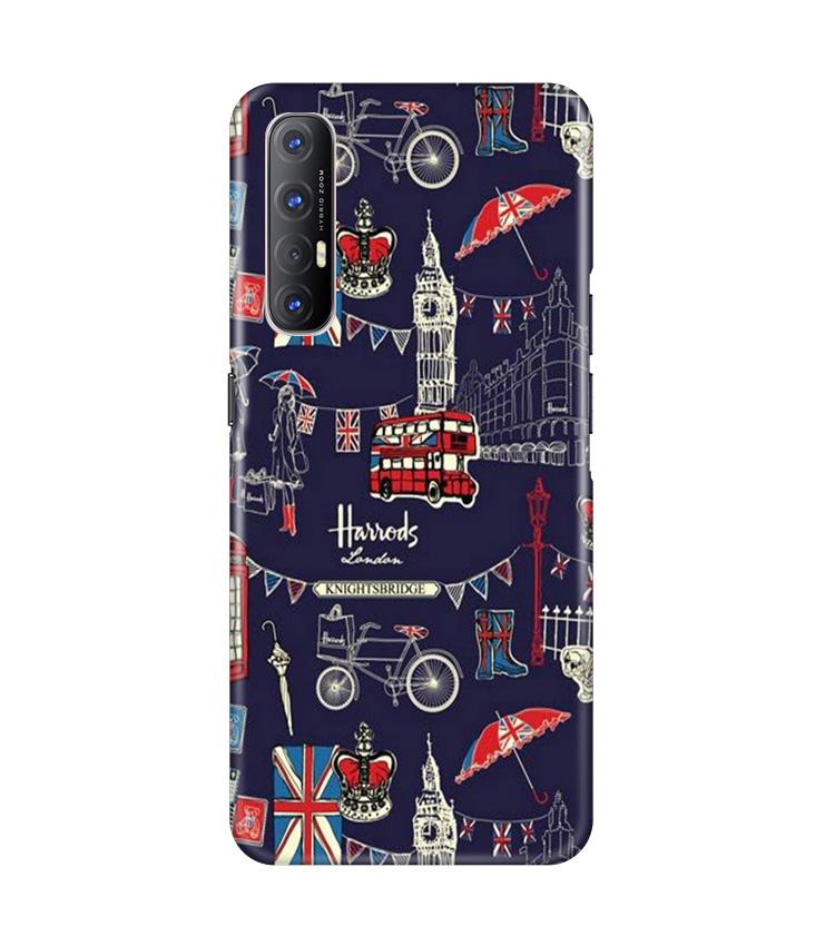 Love London Mobile Back Case for Oppo Reno3 Pro (Design - 75) Love London Case for Oppo Reno3 Pro