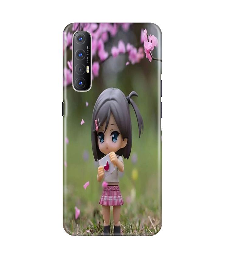 Cute Girl Mobile Back Case for Oppo Reno3 Pro (Design - 92) Cute Girl Case for Oppo Reno3 Pro