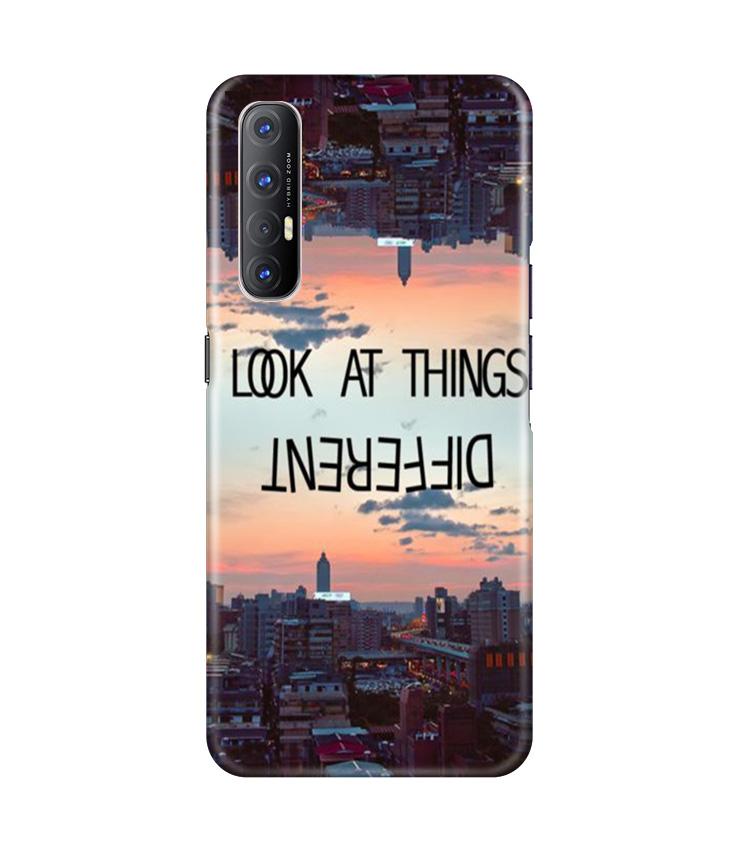 Look at things different Mobile Back Case for Oppo Reno3 Pro (Design - 99) Look at things different Case for Oppo Reno3 Pro