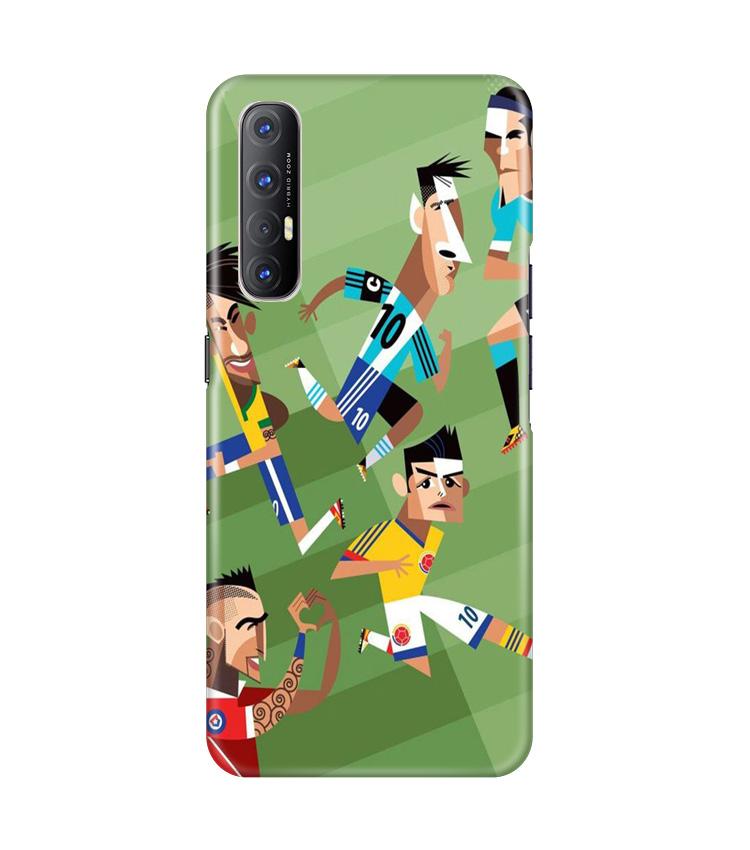 Football Mobile Back Case for Oppo Reno3 Pro (Design - 166) Football Case for Oppo Reno3 Pro (Design - 166)