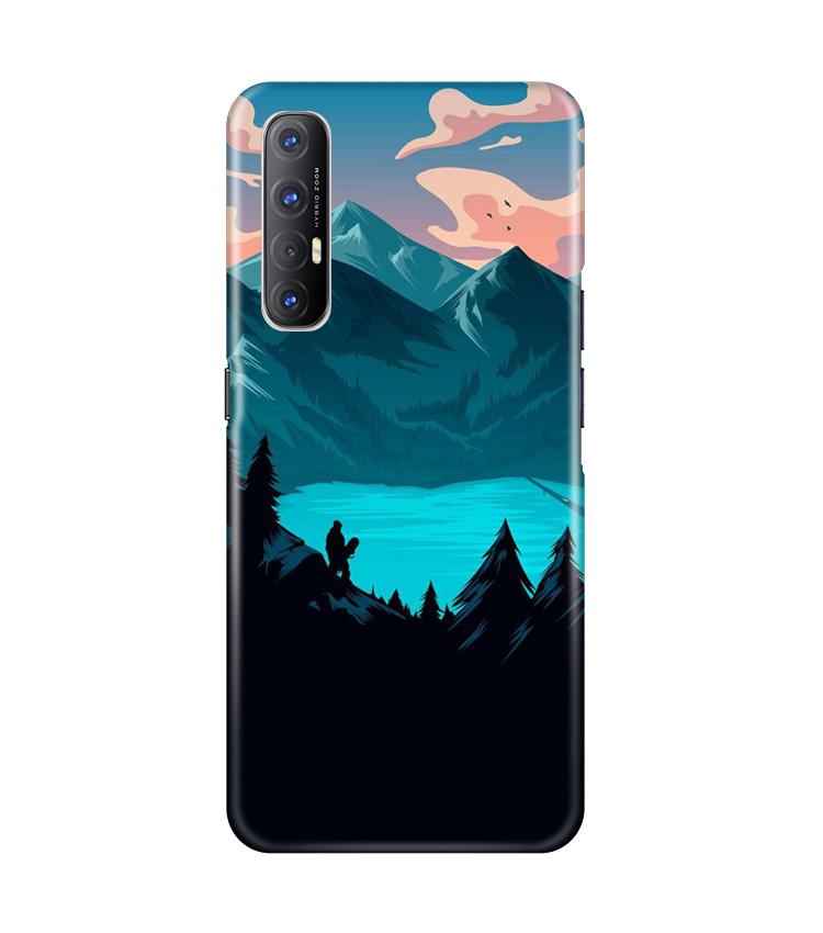 Mountains Mobile Back Case for Oppo Reno3 Pro (Design - 186) Mountains Case for Oppo Reno3 Pro (Design - 186)