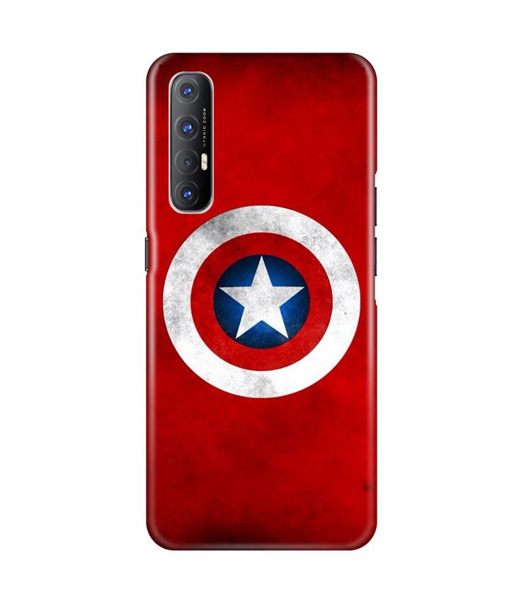 Captain America Mobile Back Case for Oppo Reno3 Pro (Design - 249) Captain America Case for Oppo Reno3 Pro (Design No. 249)