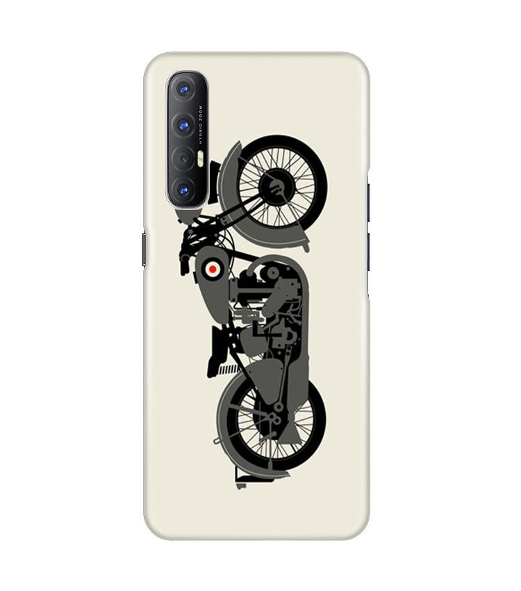 MotorCycle Mobile Back Case for Oppo Reno3 Pro (Design - 259) MotorCycle Case for Oppo Reno3 Pro (Design No. 259)