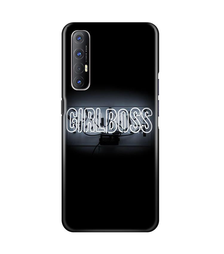 Girl Boss Black Mobile Back Case for Oppo Reno3 Pro (Design - 268) Girl Boss Black Case for Oppo Reno3 Pro (Design No. 268)
