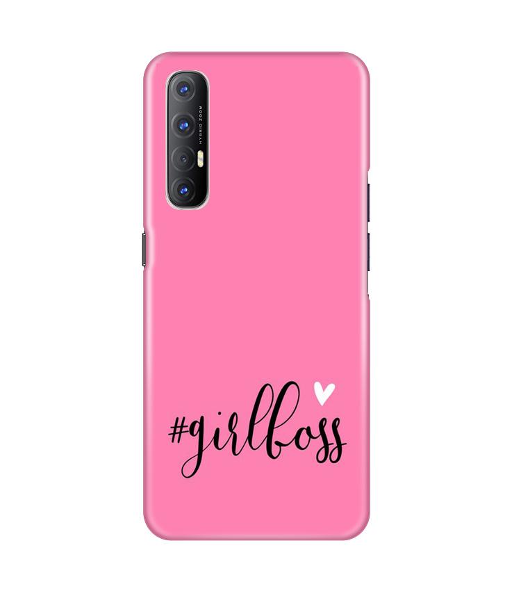 Girl Boss Pink Mobile Back Case for Oppo Reno3 Pro (Design - 269) Girl Boss Pink Case for Oppo Reno3 Pro (Design No. 269)