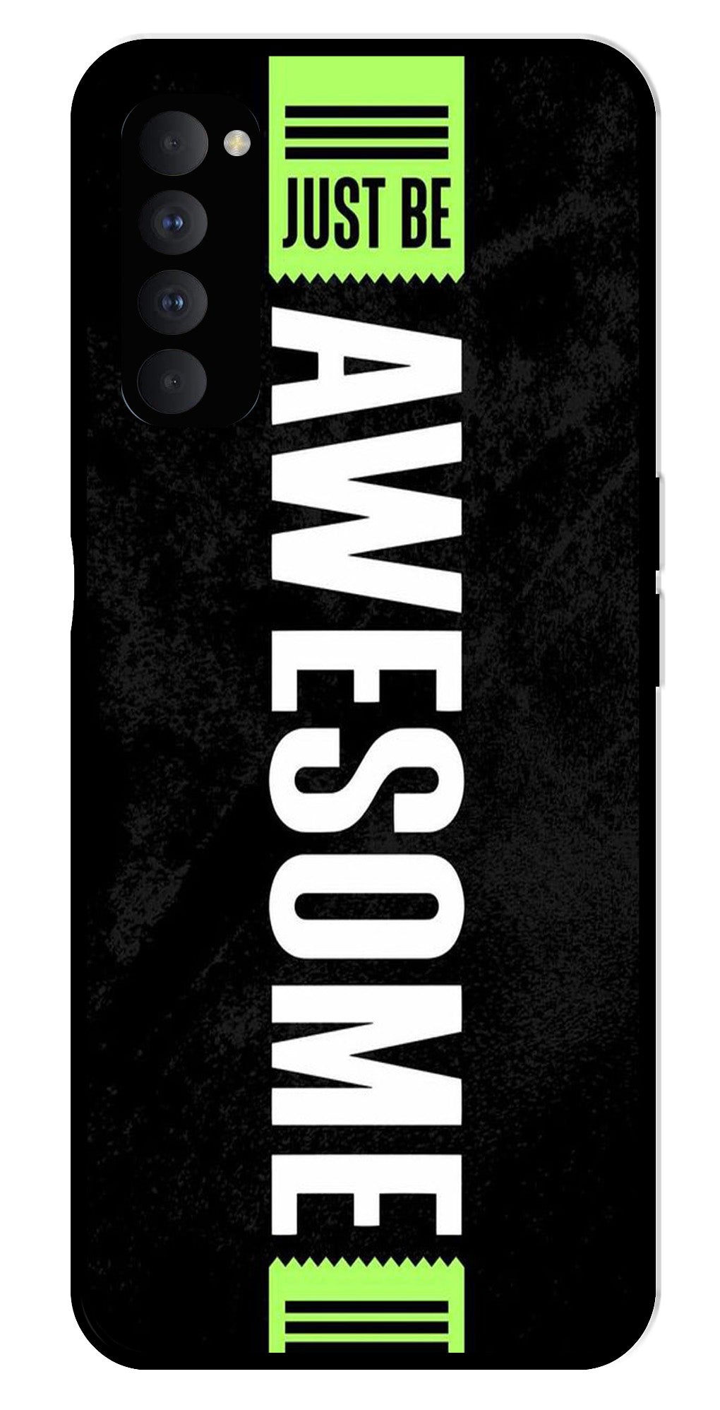 Awesome Metal Mobile Case for Oppo Reno 4 Pro Awesome Metal Mobile Case for Oppo Reno 4 Pro (Design No -33)