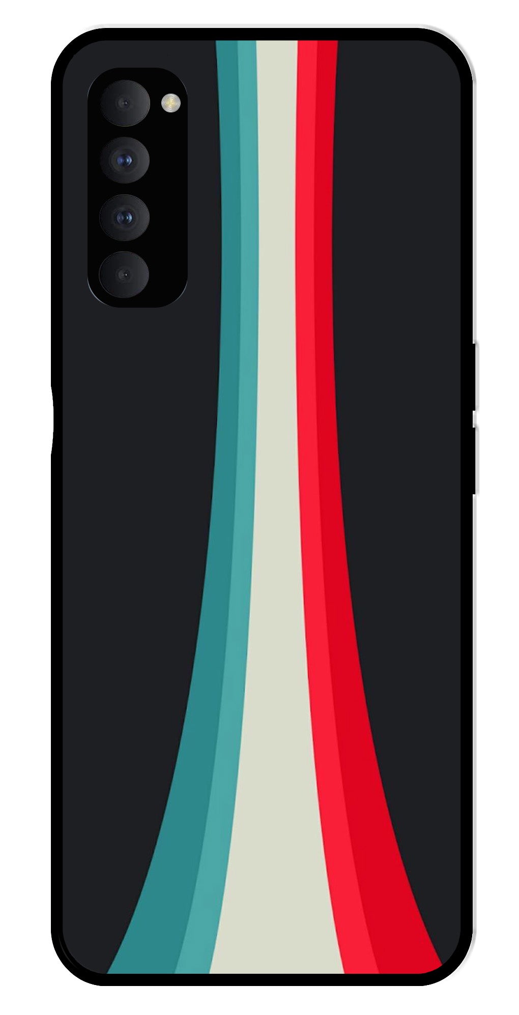 Modern Art Colorful Metal Mobile Case for Oppo Reno 4 Pro Modern Art Colorful Metal Mobile Case for Oppo Reno 4 Pro (Design No -48)