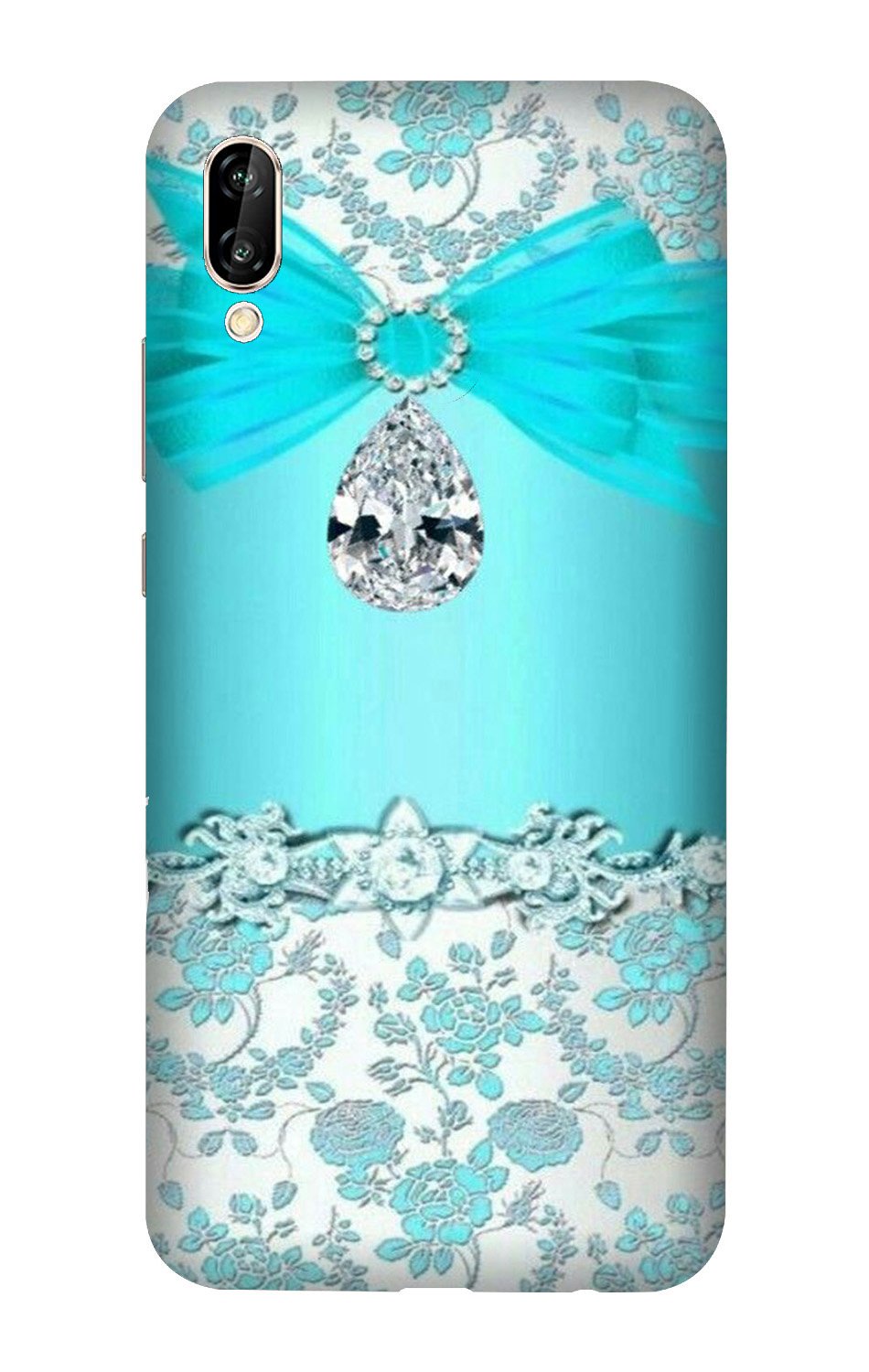 Shinny Blue Background Case for Vivo Y90 Shinny Blue Background Case for Vivo Y90