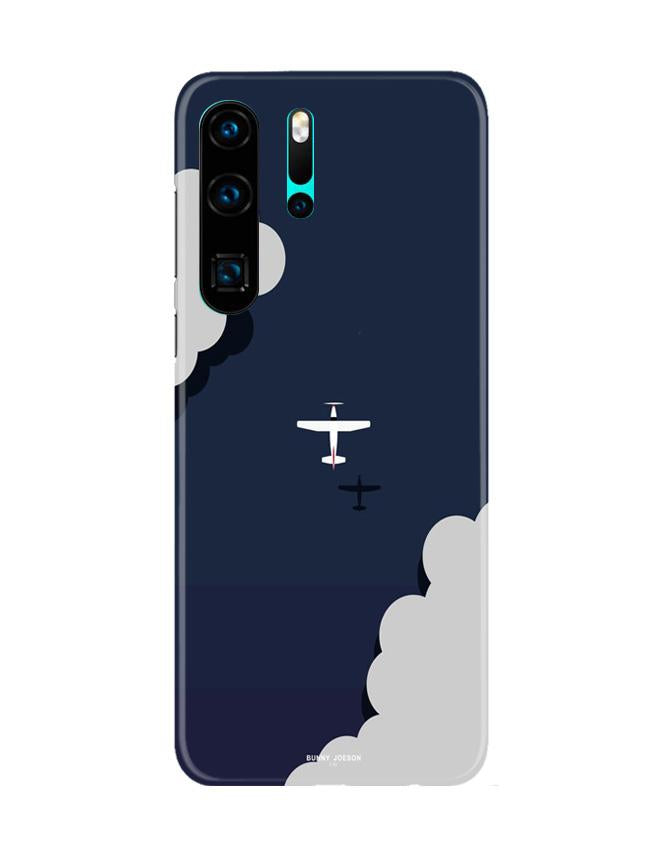Clouds Plane Mobile Back Case for Huawei P30 Pro (Design - 196) Clouds Plane Case for Huawei P30 Pro (Design - 196)