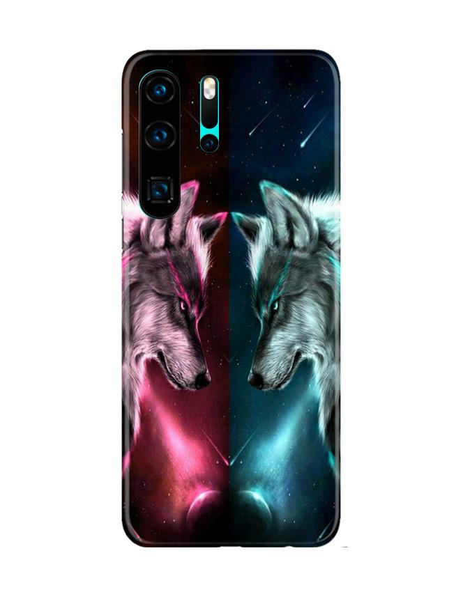 Wolf fight Mobile Back Case for Huawei P30 Pro (Design - 221) Wolf fight Case for Huawei P30 Pro (Design No. 221)