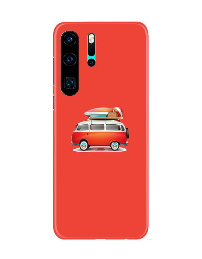 Travel Bus Mobile Back Case for Huawei P30 Pro (Design - 258) Travel Bus Case for Huawei P30 Pro (Design No. 258)