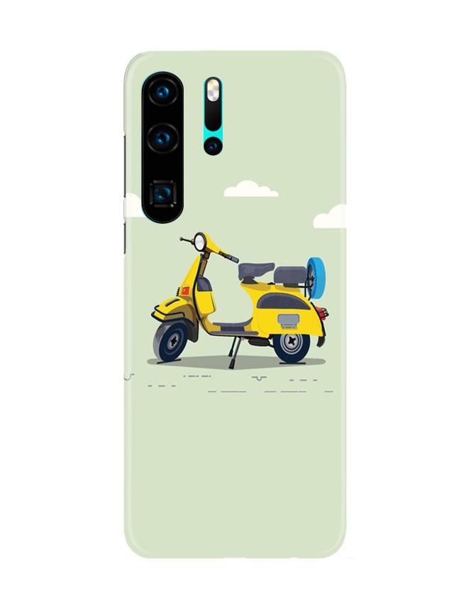 Vintage Scooter Mobile Back Case for Huawei P30 Pro (Design - 260) Vintage Scooter Case for Huawei P30 Pro (Design No. 260)